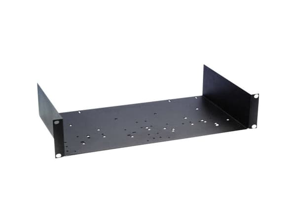 adam hall 8755, Rackhylle, Sort, Stål, 25 kg, 2U, 48,3 cm (19")