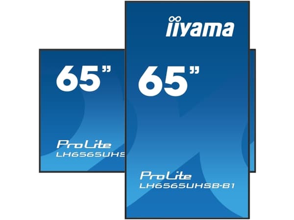 iiyama ProLite LH6565UHSB-B1 - 65" Diagonalklasse (64.5" synlig) LED-bakgrunnsbelyst LCD-skjerm - intelligent skilting - Android - 4K UHD (2160p) 384