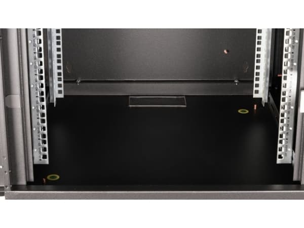 Equip EPM-07-6060-B-CBAA, Väggmonterad rack, 7U, Knapplås, Kuggskenor, 18 kg, Svart