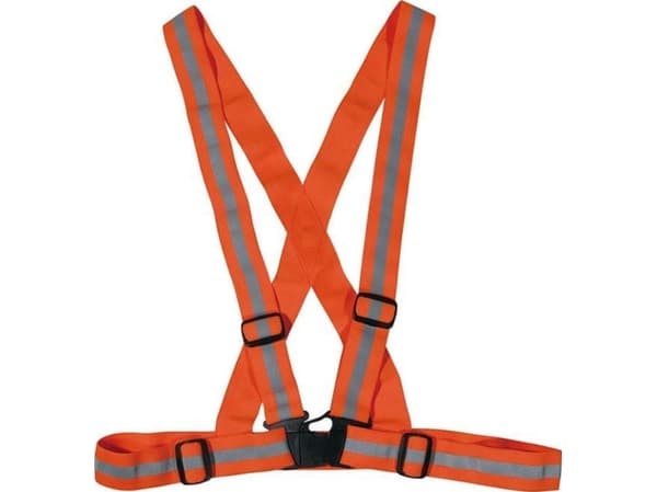 WARNING SUSPENDERS FLEXIBLE UNIVERSAL ORANGE