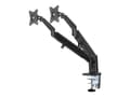Miniatyrbilde 4 av 5: Neomounts DS70-810BL2 - Monteringssett (skrivebordsmontering) - justerbar dobbelarm i full bevegelse - for 2 LCD-skjermer - svart - skjermstørrelse: