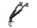 Miniatyrbilde 5 av 5: Neomounts DS70-810BL2 - Monteringssett (skrivebordsmontering) - justerbar dobbelarm i full bevegelse - for 2 LCD-skjermer - svart - skjermstørrelse: