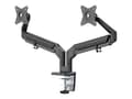 Miniatyrbilde 2 av 5: Neomounts DS70-810BL2 - Monteringssett (skrivebordsmontering) - justerbar dobbelarm i full bevegelse - for 2 LCD-skjermer - svart - skjermstørrelse: