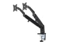 Miniatyrbilde 1 av 5: Neomounts DS70-810BL2 - Monteringssett (skrivebordsmontering) - justerbar dobbelarm i full bevegelse - for 2 LCD-skjermer - svart - skjermstørrelse: