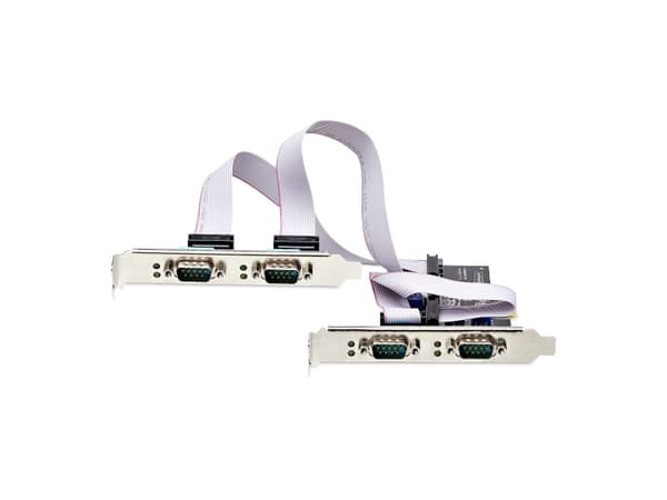 StarTech.com PS74ADF-SERIAL-CARD, PCIe, Seriel, RS-232/422/485, Sort, Aktivitet, ASIX - AX99100