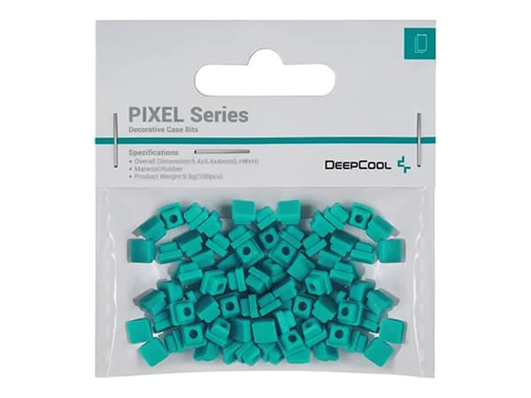 Deepcool PIXEL Series - Systemkabinett dekorativa delar - marsgrön, pantone 3272U (paket om 100 delar)
