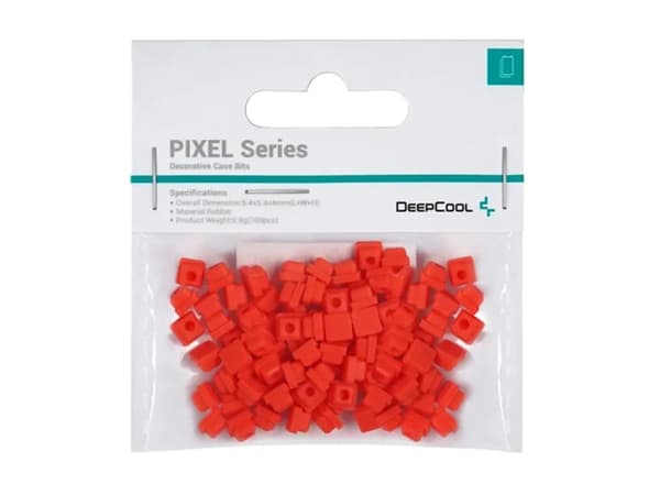 Deepcool PIXEL Series - System cabinet decorative bits - rød, pantone bright red U (en pakke 100 deler)