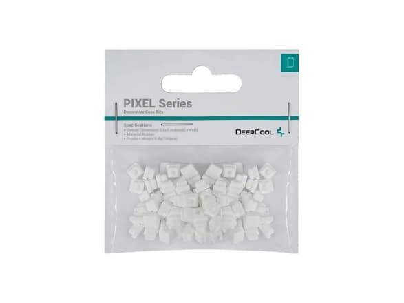 Deepcool PIXEL Series - Systemkabinett dekorativa delar - vit, Pantone-vit (paket om 100 delar)