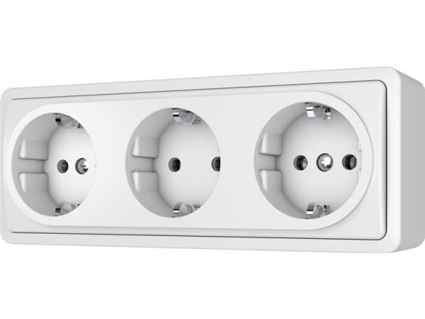 Vilma Socket 3Pl Sl+250 White