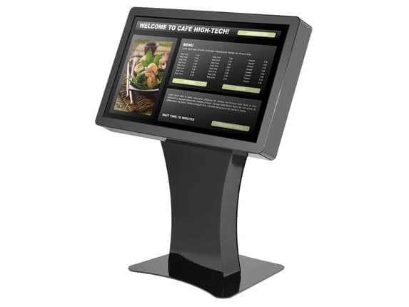 Peerless-AV Landscape Kiosk KILH555-EUK - Ställ - för LCD-display - låsbar - blanksvart - skärmstorlek: 55" - monteringsgränssnitt: 700 x 400 mm - go