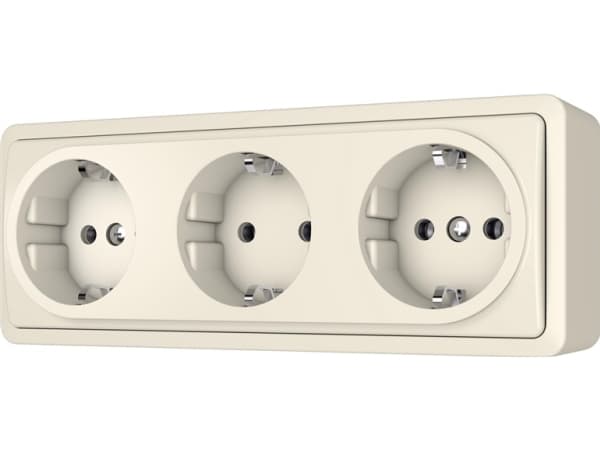 Vilma pistorasia 3Pl Sl+250 Ivory