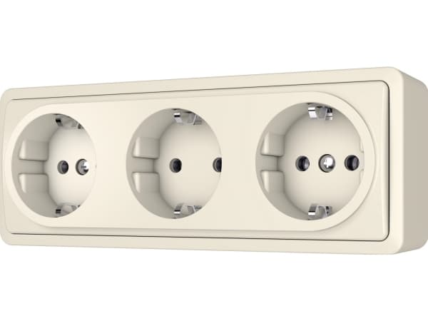 Vilma pistorasia 3Pl Sl+250 Ivory