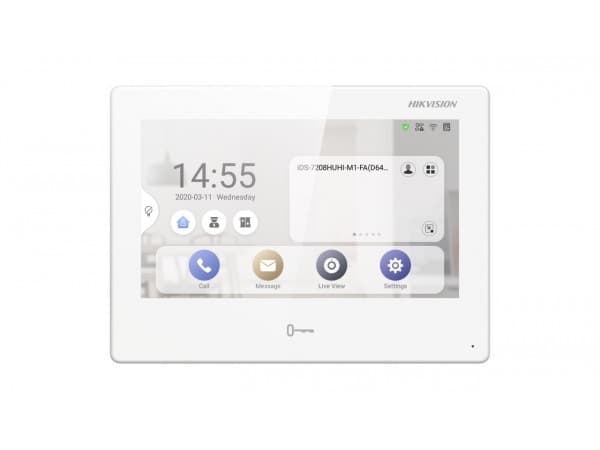 Hikvision Pro Series DS-KH9310-WTE1 - Video intercom system - AC-drevet, PoE - 7" LCD-skjerm