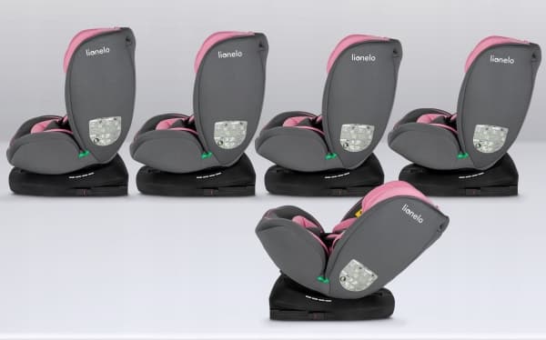 Bilbarnstol Lionelo RULLANDE BILBARNSSTOL BASTIAAN I-SIZE 0-36KG 40-150CM ROSA BABY