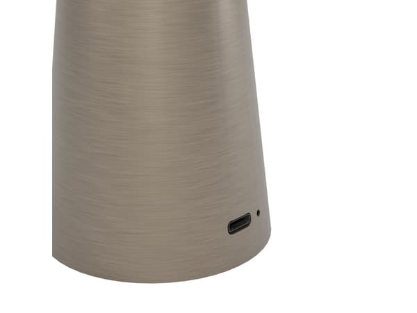 EGLO PICCOLA udendørs genopladelig batteri bordlampe i børstet antracit
