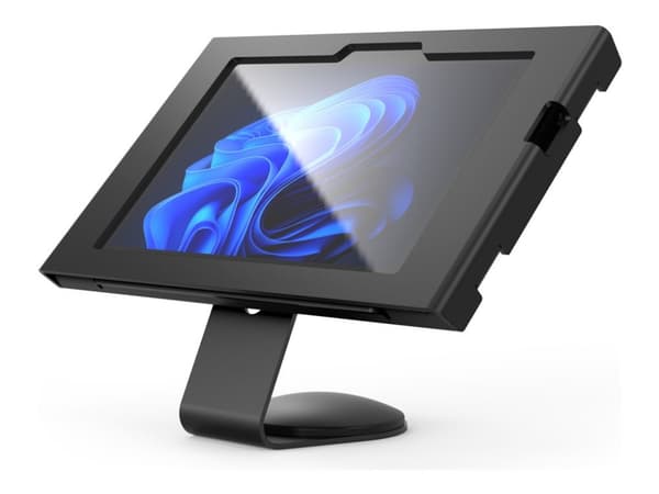 Compulocks Surface GO 1-4 Gen Apex Enclosure Core Stand Black - Ställ - synliga kameror och sensorer fram/bak - för surfplatta - låsbar - metallram -