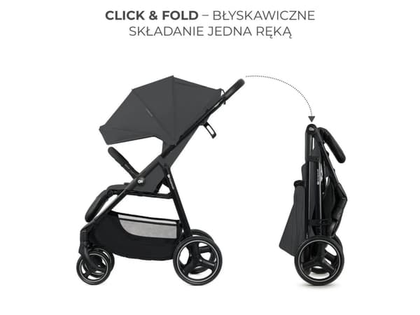 Wózek KinderKraft Kinderkraft wozek spacerowyTRIG 3 GRANITTGÅR