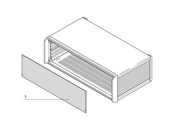 Schroff 20850144 Frontpanel 1 st