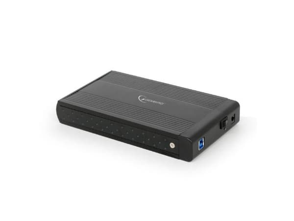 Gembird EE3-U3S-3, HDD-kabinett, 3.5", SATA, 4,8 Gbit/s, USB-tilkobling, Sort