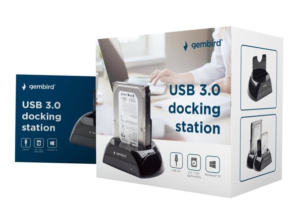Gembird HD32-U3S-2 - Kontrollerkort - 2,5 tum/3,5 tum delad - SATA 3Gb/s - USB 3.0