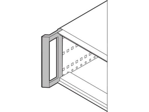 SCHROFF SCHROFF Frontkonsol, eftermontering för RatiopacPRO, RAL 7016, 3 U