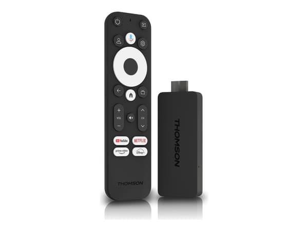 Thomson Streaming Stick 140, 2.004 GHz, ARM Cortex-A35, 2000 MB, 8 GB, Mali-G31 MP2, Google TV