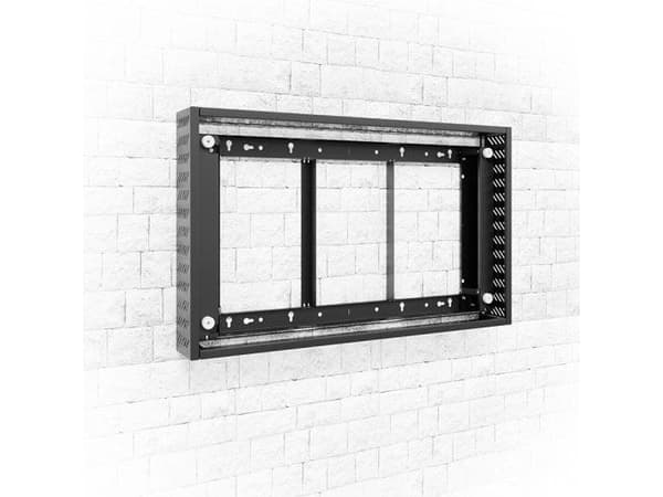 HAGOR - Monteringskomponent (cover set) - for flatpanel - plastikk - svart, RAL 9005 - skjermstørrelse: 46"