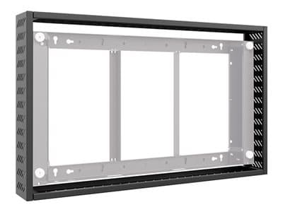 HAGOR - Monteringskomponent (cover set) - for flatpanel - plastikk - svart, RAL 9005 - skjermstørrelse: 46"