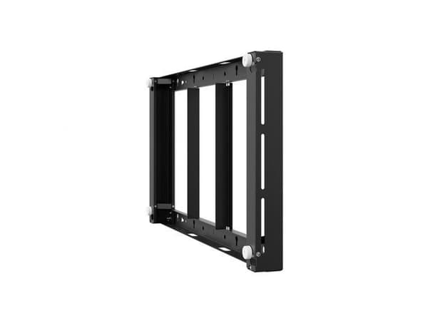 HAGOR WH - Monteringssats (väggfäste) - för platt panel - svart, RAL 9005 - skärmstorlek: 46" - för Samsung OH46B, OH46B-S, OH46D, OH46F