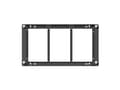 Miniatyrbild 2 av 5: HAGOR WH - Monteringssats (väggfäste) - för platt panel - svart, RAL 9005 - skärmstorlek: 46" - för Samsung OH46B, OH46B-S, OH46D, OH46F