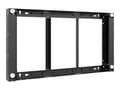 Miniatyrbild 1 av 5: HAGOR WH - Monteringssats (väggfäste) - för platt panel - svart, RAL 9005 - skärmstorlek: 46" - för Samsung OH46B, OH46B-S, OH46D, OH46F