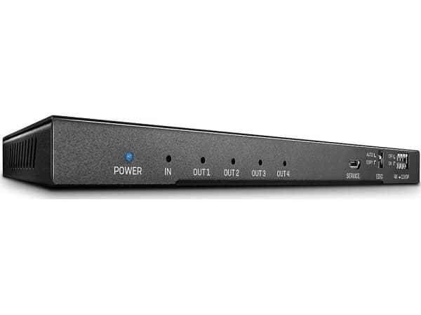 Lindy 38231, HDMI, 4x HDMI, 4096 x 2160 piksler, Sort, Metall, 4K Ultra HD