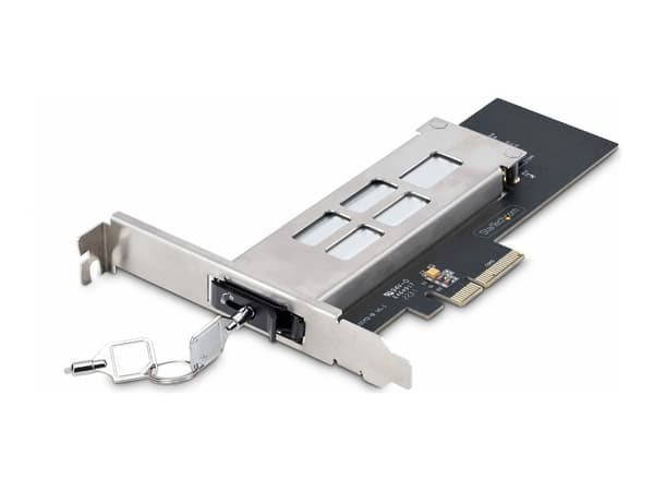 StarTech.com M.2 NVMe SSD to PCIe x4 Mobile Rack/Backplane with Removable Tray for PCI Express Expansion Slot, Tool-less Installation, PCIe 4.0/3.0 H