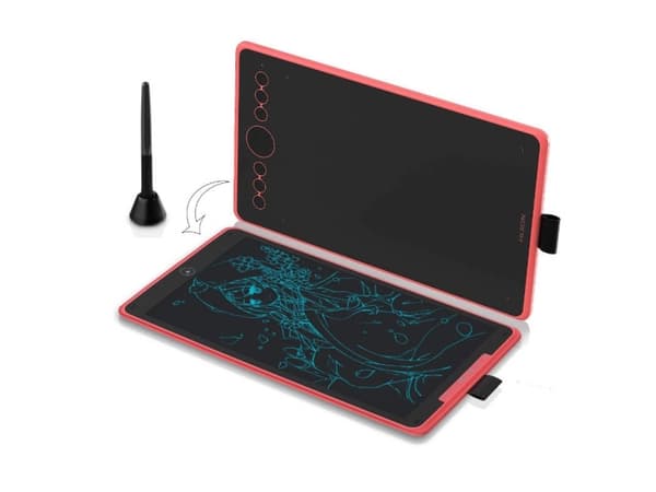 HUION H320M, Svart, Röd, 305,4 mm, 9 mm, 179,6 mm, Låda Svart, Röd