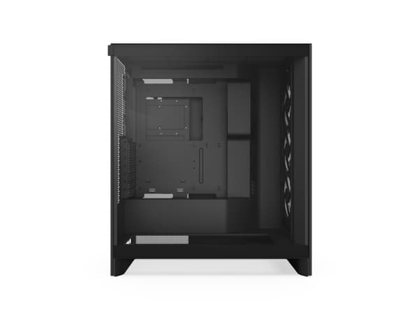 NZXT H series H7 Flow RGB - Mid tower - utökad ATX - genomskinlig sidopanel (härdat glas) - ingen strömförsörjning - mattsvart - USB/ljud