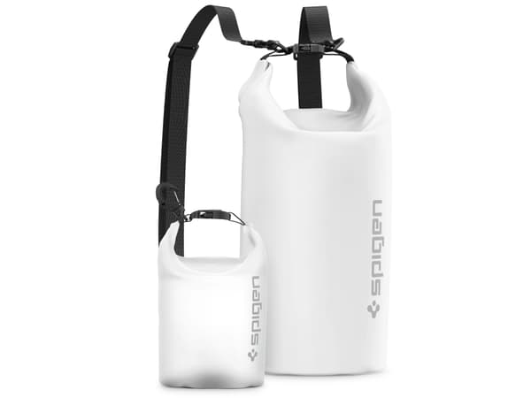 Spigen AquaShield WaterProof Dry Bag 20L + 2L A630, Snow White, Backpacking, Beach activity, Camping, Canoeing, Kayaking, Water sport activity, Unive