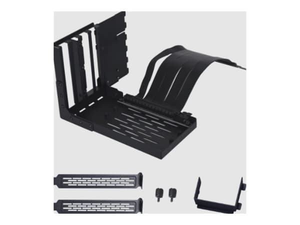 Lian Li VG4-4-V2X - GPU-bøylesett (vertikal) - universell, 4 spor, med Gen 4 riser - svart