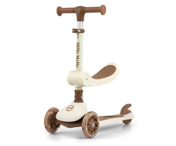 Trehjuls sparkesykkel for barn Scooter Fuzzy Classic Milly Mally