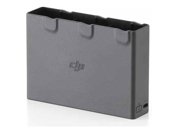 DJI - Akkulaturi - to-vejs - 3 x batterier lader op - 5 Watt - 2 A (24 pin USB-C) musta