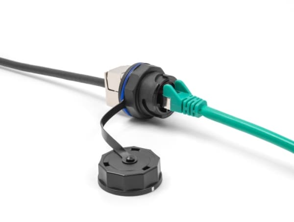 Delock beskyttelseshette for Delock RJ45 innebygde stikkontakter 67047 og 67048 IP68 støv- og vanntett svart