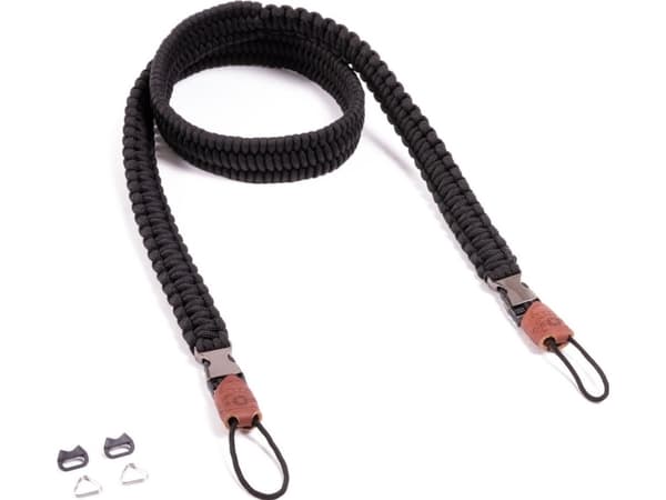 Usorteret C-ROPE kamerastropp Traveller laget av paracord 125cm Silent Juodas retail