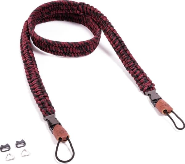 C-ROPE Kameragurt Traveler aus Paracord 125cm Red Dots retail (CRP-TRL-125-BLR)