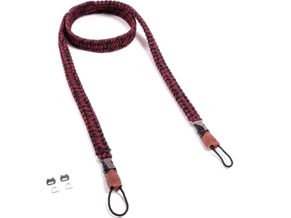 Usorteret C-ROPE kamerahihna Traveler valmistettu paracord 140cm Raudona Dots vähittäiskauppa