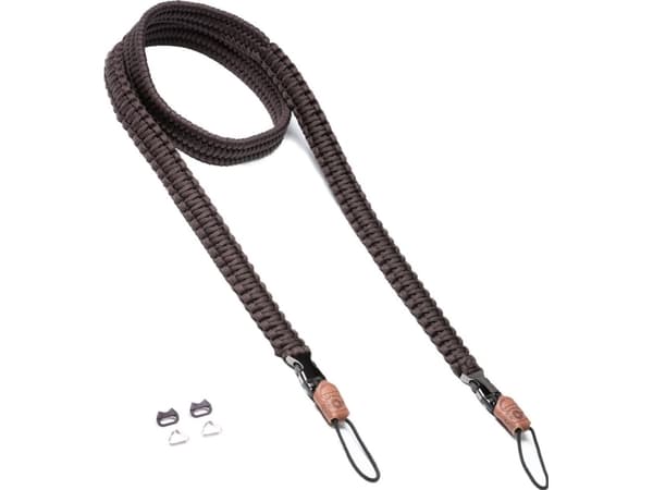 C-ROPE Kameragurt Traveler aus Paracord 140cm Dark Coffee retail (CRP-TRL-140-DCF)