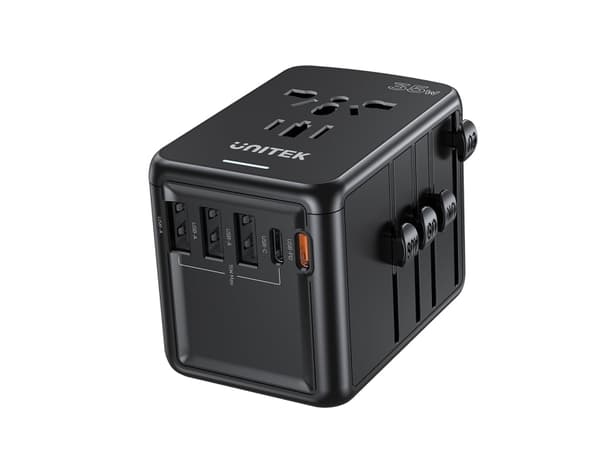 Unitek Unitek matkalaturi EU/US/UK/AUS PD 35 W
