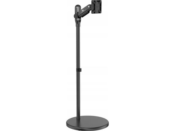 Brakett Maclean MC-970B mobilmonitor eller TV på gulvet, hjul, gassfjær, 17"-35", 2-10 kg, svart, VESA standard: 75x75, 100x100 mm