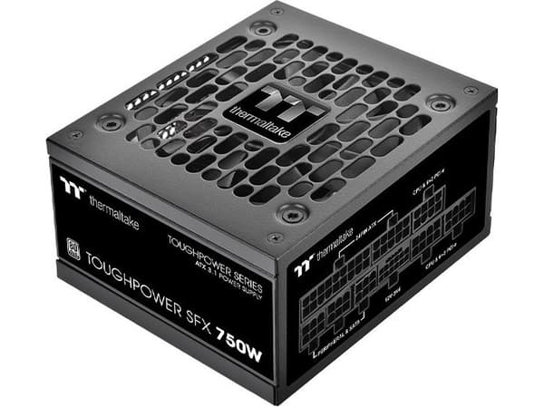 Thermaltake Toughpower SFX Platinum 750W, PC power supply (black, 1x 12VHPWR, 2x PCIe, cable management, 750 watts)