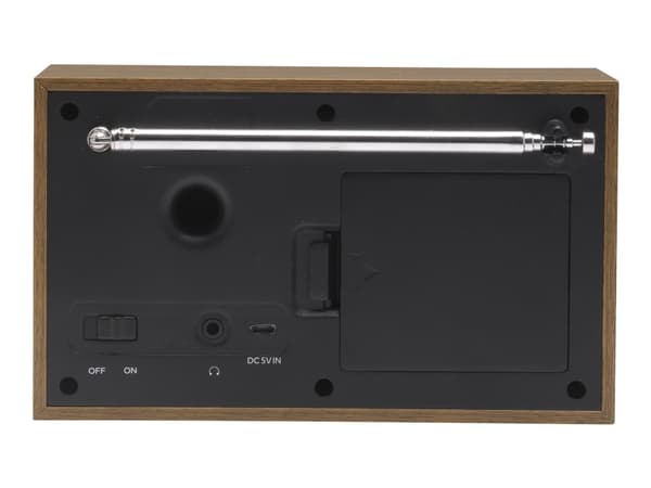 DENVER DAB-46 - Bærbar DAB-radio - 2 watt - mørk grå