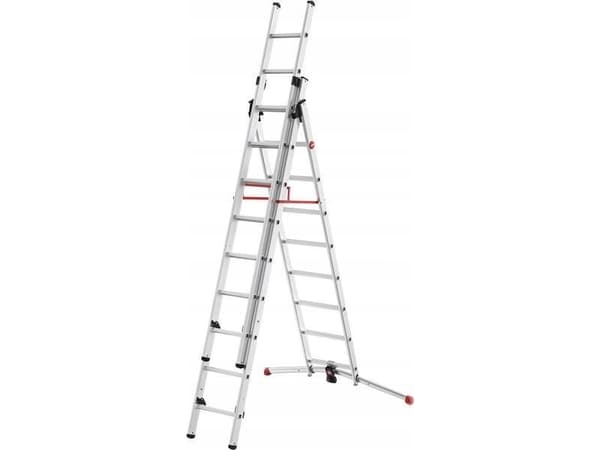 HAILO S100 Hailo ProfiLOT kombinerbar stige aluminium / 2x9+1x8 trinn 039309507
