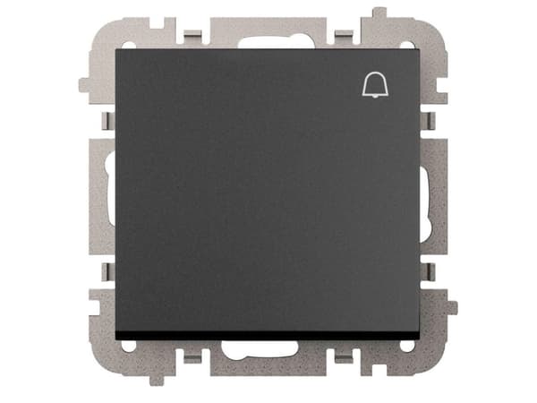 Elektroplast Push Bell Switch Black